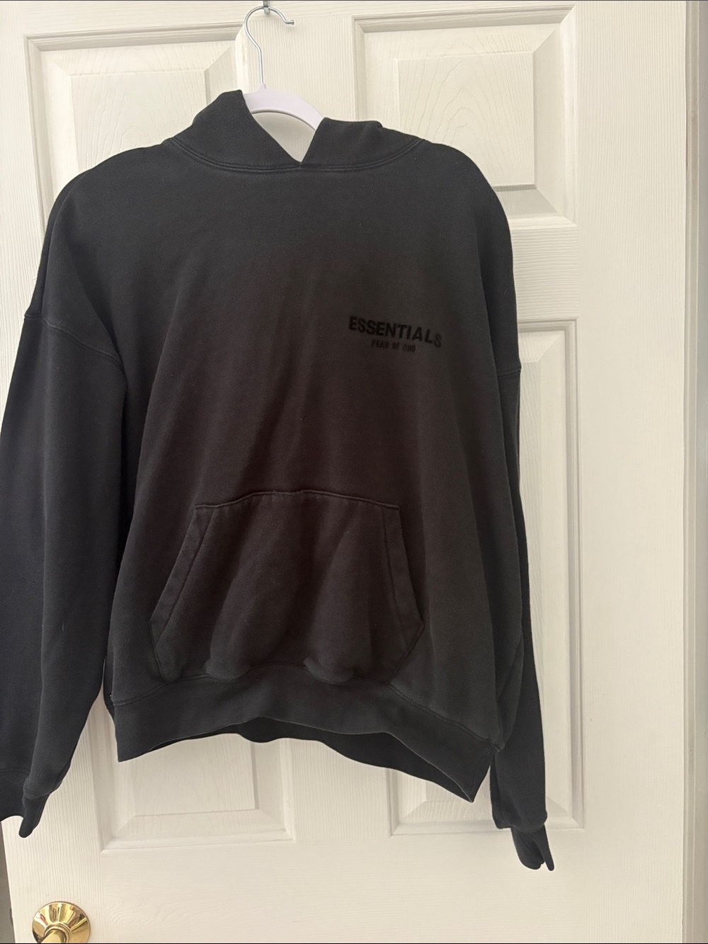 Fear of God Essentials Black Crewneck Sweatshirt
